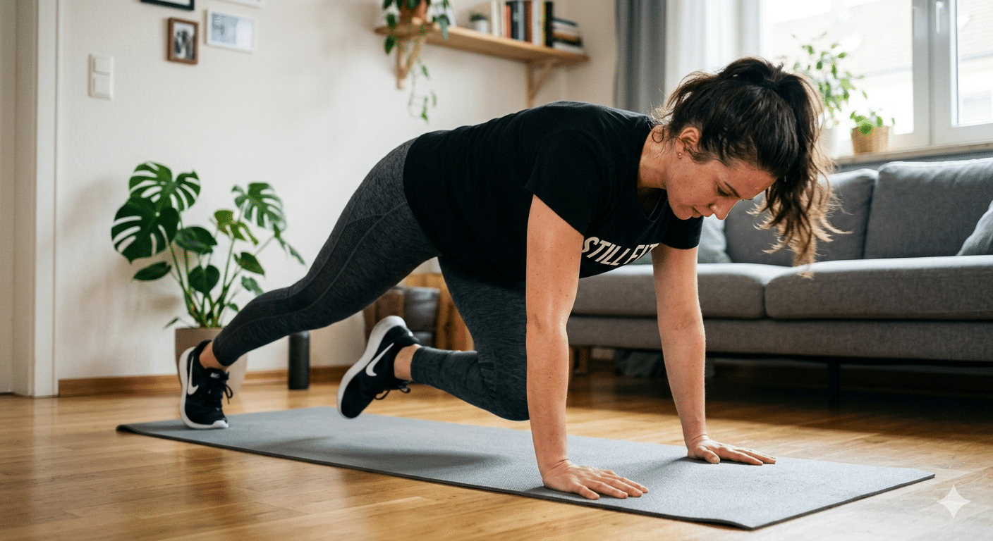 Kardio pratimas Mountain Climbers